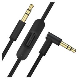 CRYSENDO Audio Cable Compatible With Beats Solo 2 Headphones | Replacement Cable Cord With Volume Adjustment, Song Switching, Play/Pause, Volume Control (Black - 1.4m) image 1
