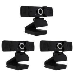 WEISHIXIN - HD (1080P) Computer Network USB Camera with Microphone, 6ft Cable, Typc-C Adapter, Triangle Support. for Network Office, Video, Studio, Live Streaming, 3 Pack image 1