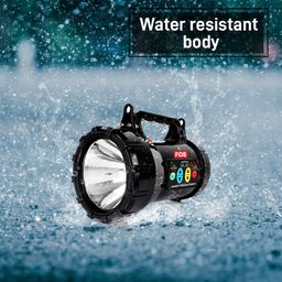 FOS Halogen Army Search Light 55W with Multi-Functional Control Panel & 7Ah SMF Battery (Black, Warm White, Weight 4 kgs.) 1600 Lumens image 5