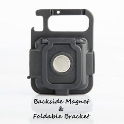 sawke Mini Bright Rechargeable COB LED Keychain Lights,Portable Pocket Flashlight with Backside Magnet, Foldable Bracket and Bottle Opener, 4 Lighting Modes for Outside Sports image 4