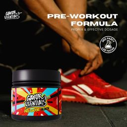 Gayor Essentials Pre Gayor Black Advanced Pre Workout Formula with L-Theanine Massive Pump Smooth Energy Focus And Concentration Lab Tested 52scoops (572g,Raspberry) image 2