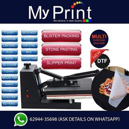 My Print | 15x15 DTF Heat Press Machine | Heavy Duty | Multi Purpose Use | DTF Printing | Sublimation Printing | Vinyl Printing | Screen Printing | Fusing Machine | For Business supply use [BLACK] (BLACK) image 2