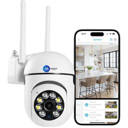 Maizic Smarthome Sricam Series 5 MP FHD 1440p Resolution, Full Color Night Vision, Two Way Audio, AI Human Detection, Motion Detection, PTZ Function, 360 Deg. CCTV Camera (Dual Lens) image 1