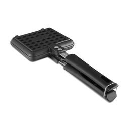 Vinod Zest Die Cast Aluminium Non Stick Waffle Maker | Waffle Pan Cake Maker Machine |Gas Base | 3 Layer Coating | Scratch Proof | 1 Year Warranty, 1000 Watts, Black image 1