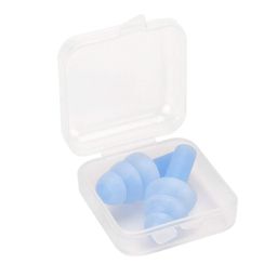 mayis 1 Pair Reusable Ear Plugs Waterproof Noise Reducing and Sound Blocking Earplug with Box-MAYIS image 1