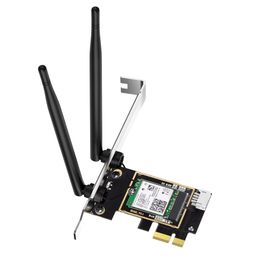 Tobo EP-9636ES 3000Mbps WiFi 6 AX200 Bluetooth 5.1 PCI-E Wireless WiFi Network Adapter Dual Band 2.4G/5Ghz Network Card - TD-837WA image 1