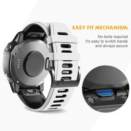 Notocity Compatible with Fenix 6 pro Watch Band for Fenix 6/Fenix 6 Pro/Fenix 5/Fenix 5 Plus/Forerunner 935/Forerunner 945/Approach S60/Quatix 5 image 3