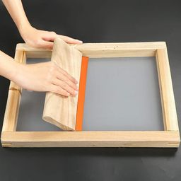 Wooden Screen Printing Frame with Pre-Stretched Mesh (10X12 + 8X10) Combo Set image 2