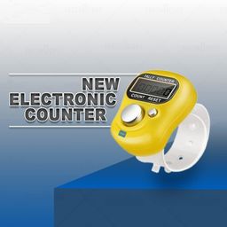 Azinoor Number Clicker Tally 5-Digit Counter Finger Ring Electronic Light Digital Counting Plastic Machine for Cricket Umpire and Various Counting Purpose (3qty, Multicolour) image 4