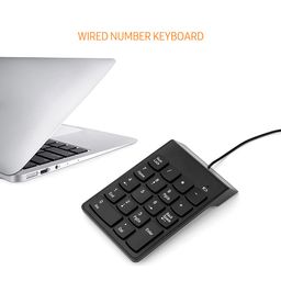Homgee Wired USB Numeric Keypad 18 Keys Mini Digital Keyboard Replacement for iMac/Mac Pro//Air/Pro Laptop PC image 4