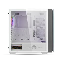 circle complete technology Circle INFERNOVA ZX ARGB Mid- Tower Computer Case | Gaming Cabinet - White | Support ATX, M-ATX, ITX | Pre- Installed 3 x 120mm Front and 1 x 120mm Rear ARGB Fans image 5