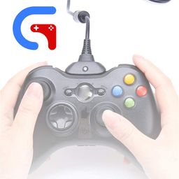 GET IN THE GAME USB Charging Cable Compatible With Xbox 360 Wireless Controller [video game]-Black image 2