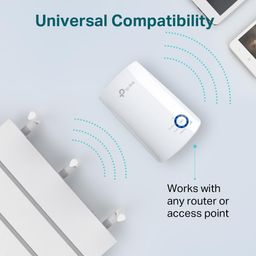 TP-Link TL-WA850RE Single_Band 300Mbps RJ45 Wireless Range Extender, Broadband/Wi-Fi Extender, Wi-Fi Booster/Hotspot with 1 Ethernet Port, Plug and Play, Built-in Access Point Mode, White image 5