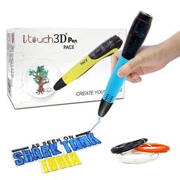 WOL3D I Touch Pace 3D Pen (Blue) for 3D Printing with Speed Control, Advanced Temperature Regulation, OLED Display & Ergonomic Design – Compatible with Variety of Filaments for Creative DIY, Art. image 1