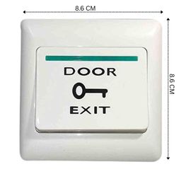 Door Exit Push Release Button Switch, 3 x 3 inch, plastic, for Access Control Systems image 2