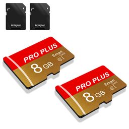 bliksem 2 Pack Memory Card 8GB with SD Adapter, High Speed Micro SD Card, UHS-I C10 A1 U3 Memory TF Card for Tablet/Mobile Phone/Camera/Car Audio/Game Console (TF162 Red Gold 8GB) image 1