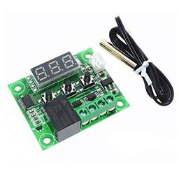 Robotbanao 12V W1209 Digital Temperature Controller, 50~100 Digital Thermostat with Acrylic Case - Combo Pack image 2
