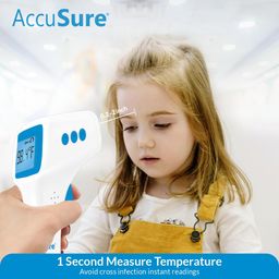 AccuSure Mercury-Free Digital Thermometer With Transparent Storage Case (Ivory) image 4