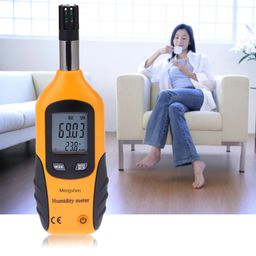 Mengshen Digital Psychrometer - Handheld Temperature and Humidity Meter Gauge with Dew Point and Wet Bulb Temperature - Battery Included, M86 image 3