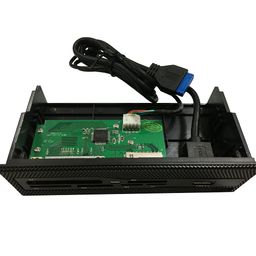 wscoficey Front Panel USB Internal Card Reader, USB 3.0 USB Hub, 5.25 Media Multi-Function Dashboard Support CF XD MS M2 TF - 5.25" Computer Case Front Bay image 5