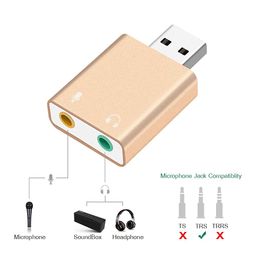 souvenir IMAGINEA USB External Sound Card, External Stereo Sound Plug and Play Gaming Adapter 3.5mm Headphone and Microphone Jack for Windows, Mac, Linux BM 800 Microphone Studio Recording - Multicolor image 2