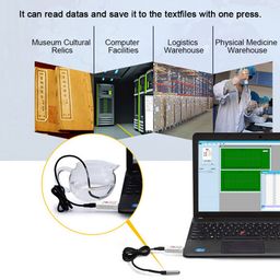 excluzo Set of 2 USB Thermometer Temperature Sensor Data Logger Recorder for PC Laptop White image 4