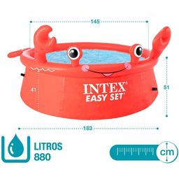 Intex - 26100 Happy Crab Easy Set Above Ground Pool 6 Feet image 4