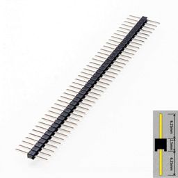 Electrobot 2.54MM 40 Pin Male Header Berg Strip - Break Away Header 10 Pcs image 4
