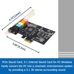 APLINK CMI8738 6 Channels PCI Express Digital 3D Audio Stereo Sound Card image 4