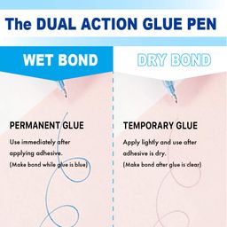 ZIG MEMORY SYSTEM 2 WAY GLUE Squeeze & Roll 1 Pen TIP SIZE:4 mmTip MSB-20M AP-Certified Adhesive for Kids Artists Crafters Perfect for Scrapbooking Craft Card Making, Foil Calligraphy Made in Japan image 3