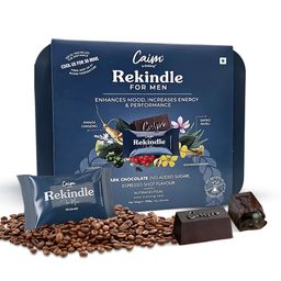 arelang naturals Caim by Arelang - Rekindle for Men | Sugarfree Dark Chocolates Supplement for Masculinity | Improves Endurance & Efficiency | Mood Enhancer|Espresso Shot|1 x 20 pieces(300gram) image 1
