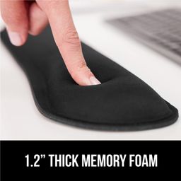 Gorilla Grip Soft Gel Memory Foam Ergonomic Wrist Rest, Slip Resistant, Comfortable Keyboard and Mouse Pad Cushion Set, Typing Pain Relief, Support for Office Computer Desks, Laptops, Gaming, Black image 3