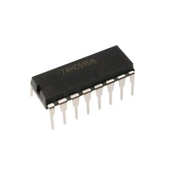 ICSTORE SN74HC595N 74HC595 Ic 8-bit serial in parallel out shift register. (Pack of 4) image 1