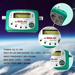 gilhot Analog DB SF-90 Multi-Functional Professional Satellite Meter with an Adjustable Button and Compass for TV DTH and Antenna Signal Finder image 3