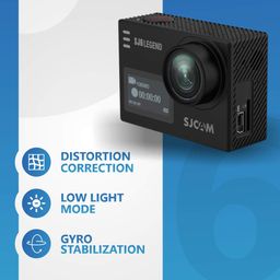 SJCAM SJ6 Legend Optical 16 MP 4K24fps 5.08 cm (2.0") LCD Touch Screen Action Camera | 3-axis Gyro Sensor | External Mic Support | Dual Screen (Black) image 5