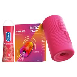Durex Slide and Ride & Strawberry Lube Combo image 1