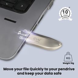 EVM EnStore+ 256GB Metal USB 3.2 Pendrive - High Speed up to 100MB/s Read & 30MB/s Write Speeds - Durable Metal Casing - Ideal for Fast Data Transfer & Storage Solution - (EVMPD3.2/256GB) image 5