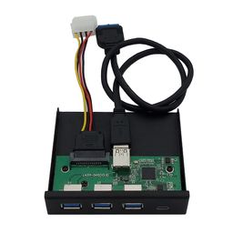 homgee 33S50-RTK Multi-Function Expanded Optical Drive Panel Type-C+3 USB3.0 Ports Computer Case Front Panel with USB&Power Cable image 5