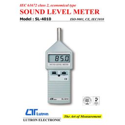 Lutron Sl-4010 Electronic Sound Level Meter (Iec 61672 Class 2, Economical Type) image 5