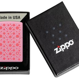 Zippo Polka Dot Design Pink Matte, Windproof Pocket Lighter, Without Fuel and Gas image 5