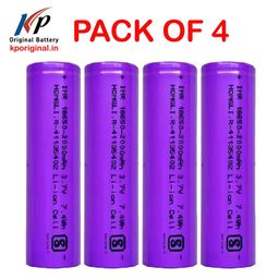 kp original battery KP High Capacity Hongli Lithium Ion 2000mAH Rechargeable Original Power Ultra Boost High Capacity Cell Batteries, LED, Bluetooth Speaker, Laptops, Power Bank & Torch, Flat Top, 3.7V (Pack of 4) image 2