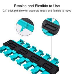 YOLETO Contour Gauge Profile Tool - Irregular Shape Duplicator Outline Tool for Carpenter, Wood Working, Scribing, Corner Angle Edge Measuring image 4