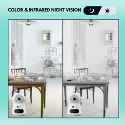 Maizic Smarthome Astro [4MP+4MP] FHD Dual Lens & Dual Screen View WiFi Indoor CCTV Camera with 360° Coverage Home Security, AI Human Detection, Color Night Vision and Two Way Talk image 5