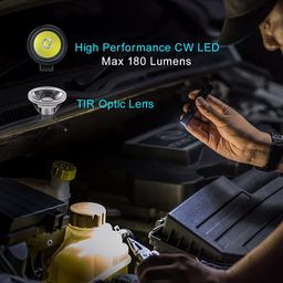 Olight I3T EOS 180 Lumens Dual-Output Slim EDC Flashlight for Camping and Hiking, Tail Switch Flashlight with AAA battery image 2