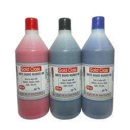 Gold Class Combo Pack of White Board Marker Ink (Red, Black, Blue) 500ML Each | Easily refillable | Suitable for Marker Pens | Suitable for Multiple Surfaces | Office & School Stationery- Set of 3 image 1