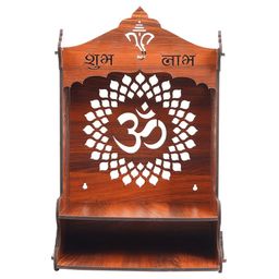 Sehaz Artworks Wall Mount Puja Mandir for Home | Pooja Mandir for Home Big Size | Wooden Temple | Pooja Stand image 5