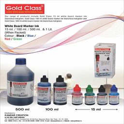 Gold Class Combo Pack of White Board Marker Ink 15ML | Easily refillable | Suitable for Multiple Surfaces | Office & School Stationery (Set of 4) image 4