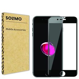 Amazon Brand - Solimo Edge-to-Edge Tempered Glass Full Screen Protector for iPhone SE 2, iPhone SE 2020 & iPhone SE 2022 | Easy Installation Kit image 1