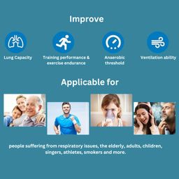 B-Arm Respiratory Muscle Trainer with Digital Manometer | Breathing Trainer with 6 Resistance Levels and 3 Modes | Lung Exerciser | Lung Capacity Exerciser Device with e-RMT Mobile App & 3 Fun Games image 4