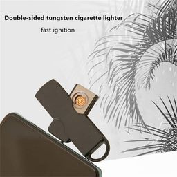 FLORISELL Mobile Phone Cigarette Lighter OTG USB Type-C Port Plug Adapter Mini Portable Electric Lighter Electronic Ignition for Android Cellphone Tablet Smartphone image 5